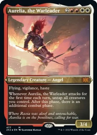 Aurelia, the Warleader (Foil Etched) - Double Masters 2022 (2X2)
