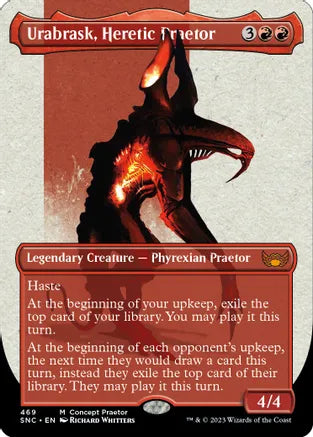 Urabrask, Heretic Praetor (Concept Praetor) (Step-And-Compleat Foil) - Phyrexia: All Will Be One (ONE)